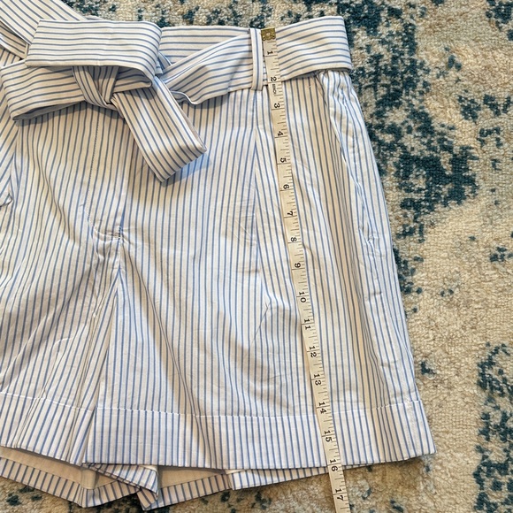 J. Crew High Waist Blue Striped Shorts with Bow Nautical NWT 6 - Picture 4 of 8